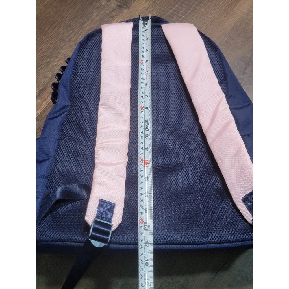 Vineyard Vines Target Navy Blue Pink‎ Logo Backpack Padded School Bag RN17730